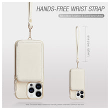 画像をギャラリービューアに読み込む, ZVE Wallet Phone Case with Wrist Strap- Beige
